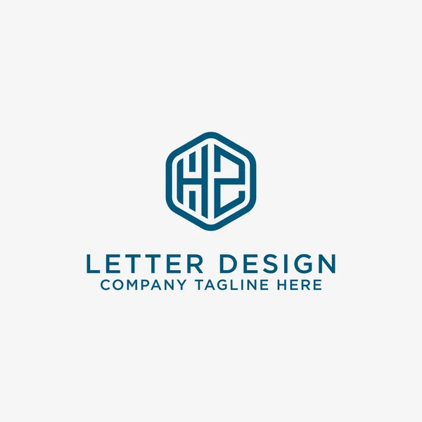 Inspirer Les Dessins Logo Entreprise Partir Des Lettres Initiales Icône — Image vectorielle