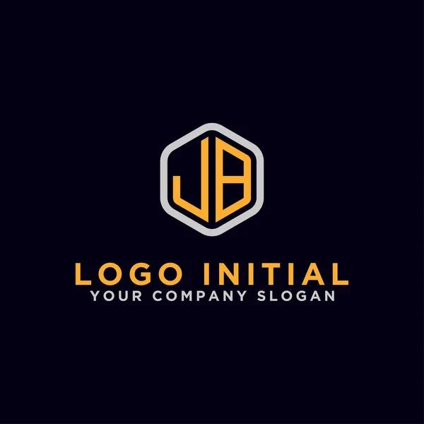 Diseño Inspirador Del Logo Empresa Partir Del Icono Inicial Del — Archivo Imágenes Vectoriales