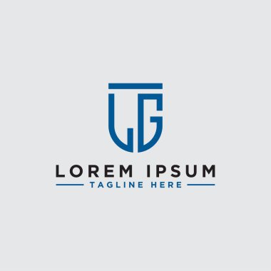 LG harfleri İlk simge / Monogram. - Vektör ilham logo tasarımı - Vektör
