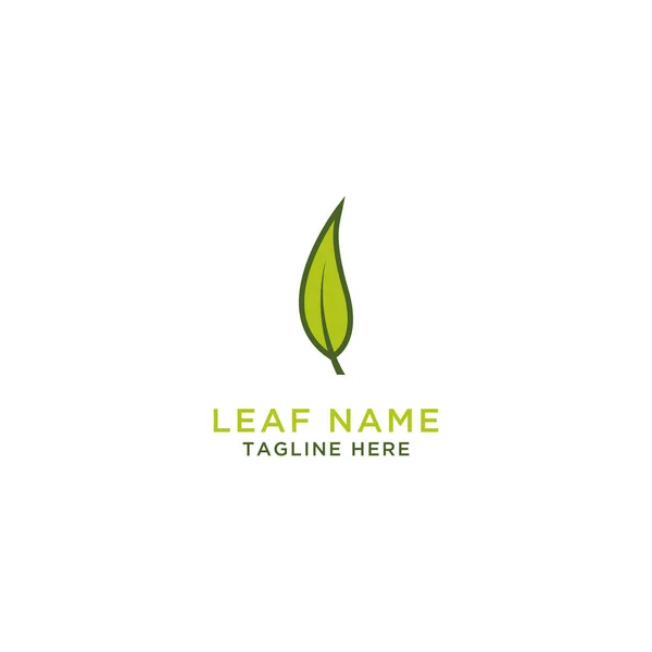 Λογότυπο Leaf Τρία Φύλλα Ένα Απλό Στυλ Διάνυσμα Αφηρημένη Σχεδίαση — Διανυσματικό Αρχείο