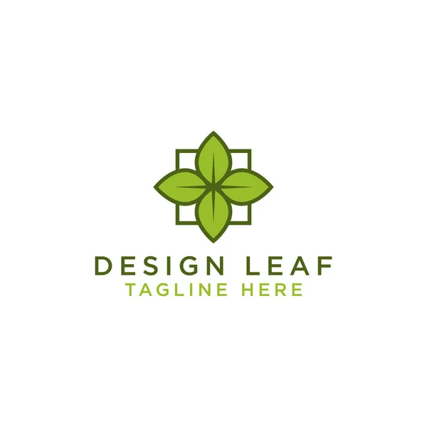 Wassertropfen Logo Und Blatt Logo Design Vorlage Symbol Kann Ökologischen — Stockvektor