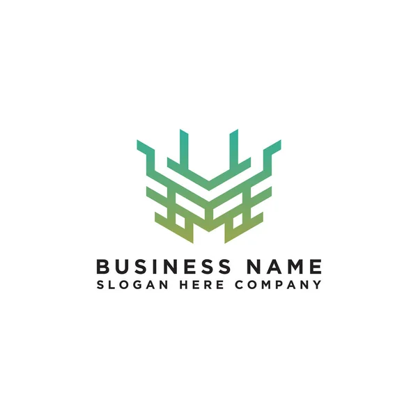 Design Logotipo Inspirador Para Empresas Partir Das Letras Iniciais Ícone — Vetor de Stock