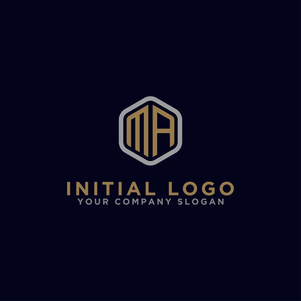 Letters Initial Icon Monogram Inspiration Logo Design Vector Vector — Stock Vector