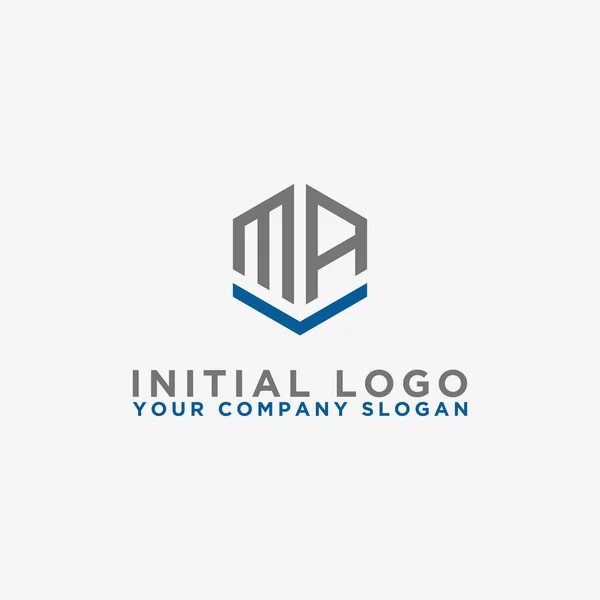 Bokstäver Inledande Ikon Monogram Inspiration Logo Design Vektor Vector — Stock vektor