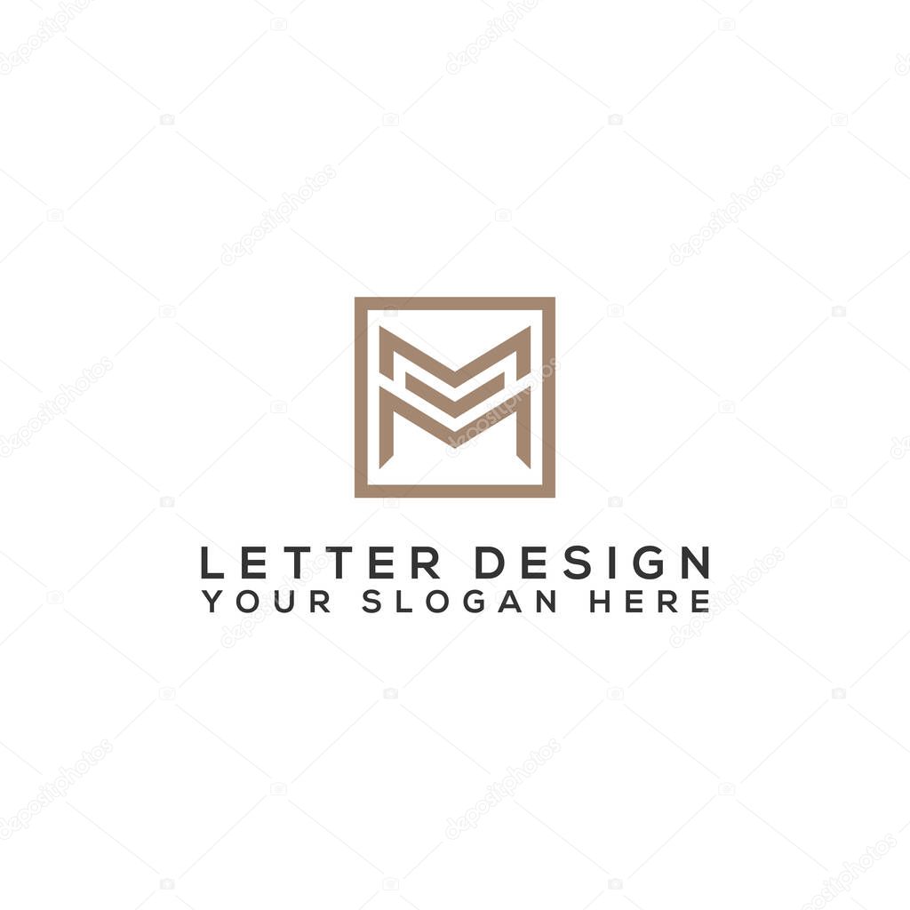Inspiring logo designs for companies from the initial letters of the M logo icon. -Vectors