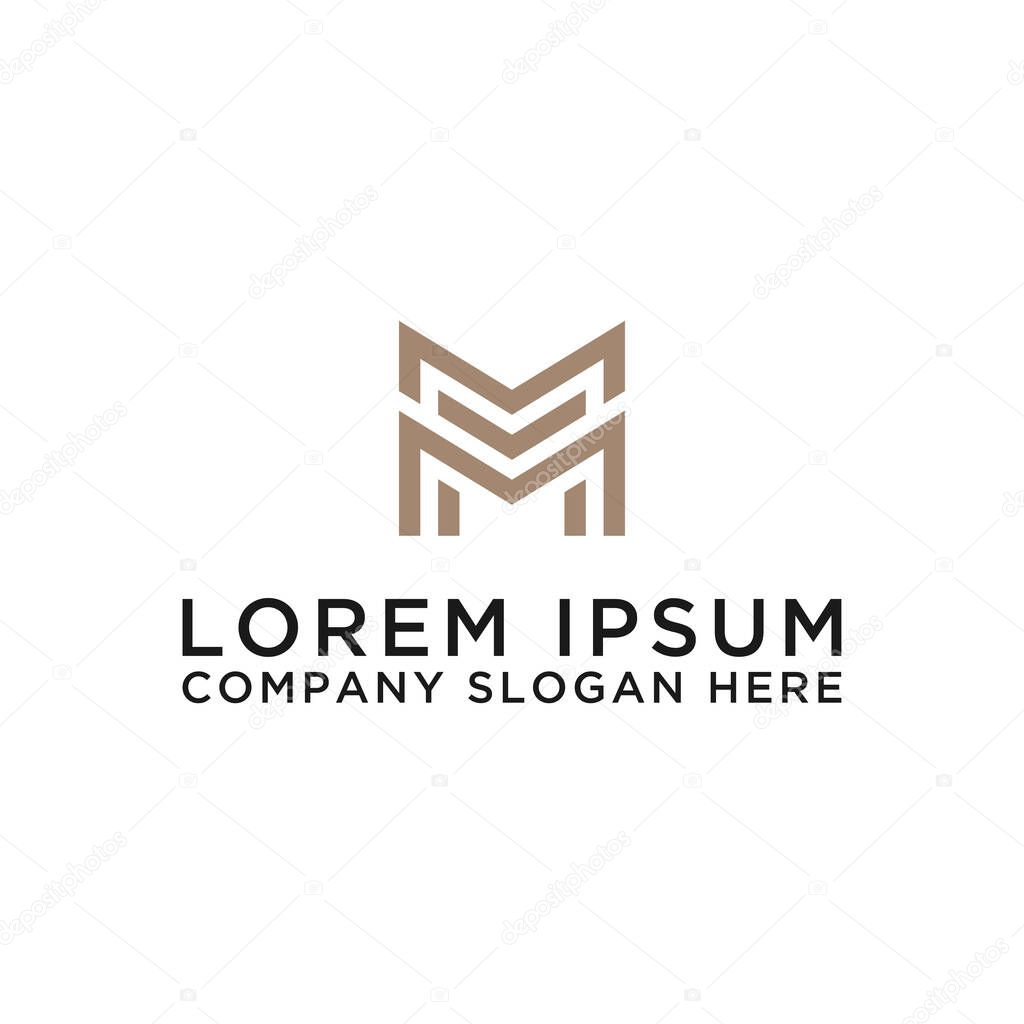 Inspiring logo designs for companies from the initial letters of the M logo icon. -Vectors