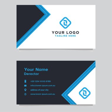 Soyut kartvizit şablonu. Modern vektör tasarımı