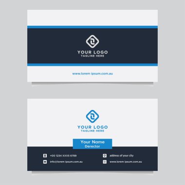 Soyut kartvizit şablonu. Modern vektör tasarımı