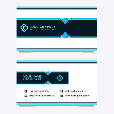 Soyut kartvizit şablonu. Modern vektör tasarımı