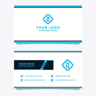 Soyut kartvizit şablonu. Modern vektör tasarımı