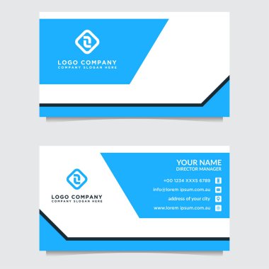 Soyut kartvizit şablonu. Modern vektör tasarımı