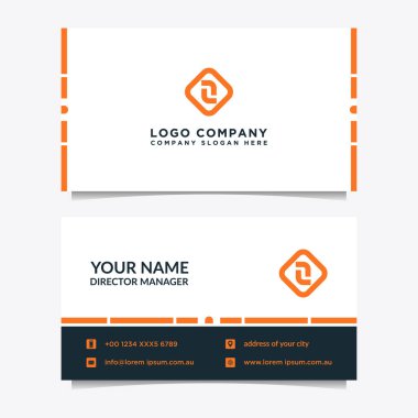 Soyut kartvizit şablonu. Modern vektör tasarımı