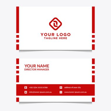 Soyut kartvizit şablonu. Modern vektör tasarımı