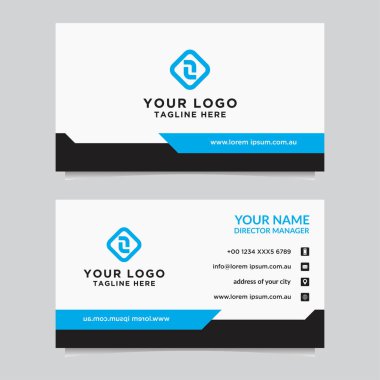 Soyut kartvizit şablonu. Modern vektör tasarımı