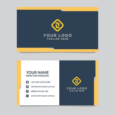 Soyut kartvizit şablonu. Modern vektör tasarımı