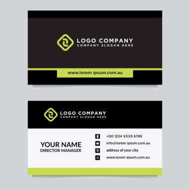 Soyut kartvizit şablonu. Modern vektör tasarımı