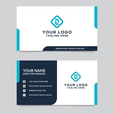 Soyut kartvizit şablonu. Modern vektör tasarımı