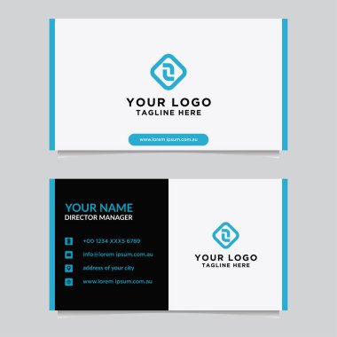 Soyut kartvizit şablonu. Modern vektör tasarımı