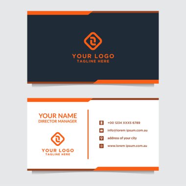 Soyut kartvizit şablonu. Modern vektör tasarımı