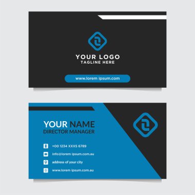 Soyut kartvizit şablonu. Modern vektör tasarımı