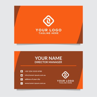 Soyut kartvizit şablonu. Modern vektör tasarımı