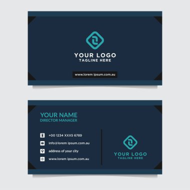 Soyut kartvizit şablonu. Modern vektör tasarımı