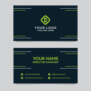 Soyut kartvizit şablonu. Modern vektör tasarımı