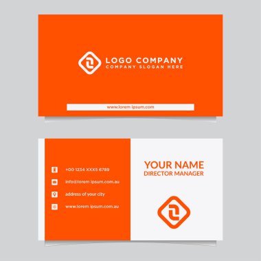 Soyut kartvizit şablonu. Modern vektör tasarımı