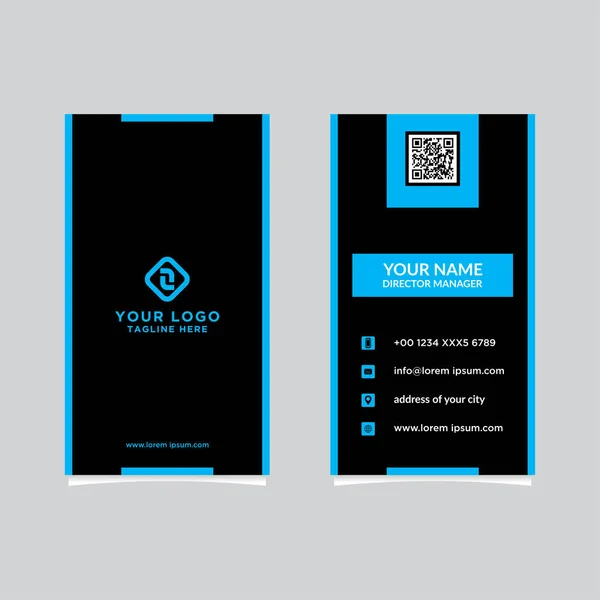 Modern Creative Clean Vector Design Business Card Template Vertical Template — Stock Vector