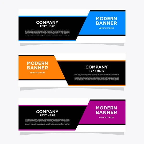Baner Design Template Advertising Simple Very Easy Use Company Business — Stock Vector