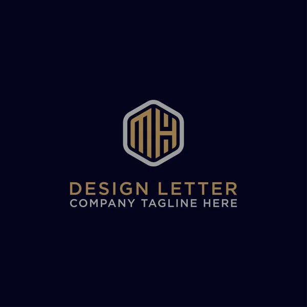 Letter Initial Icon Monogram Σχεδιασμός Λογότυπου Έμπνευσης Διάνυσμα — Διανυσματικό Αρχείο