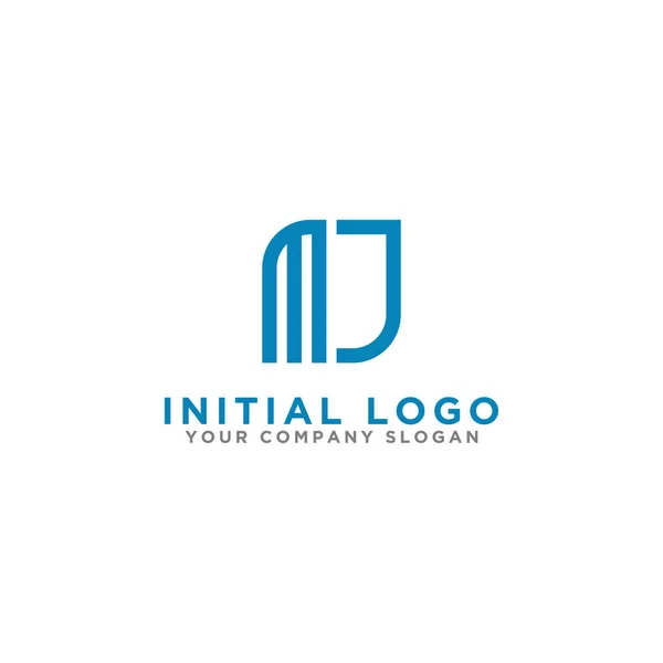 Inspiración Diseño Logotipo Para Las Empresas Partir Las Letras Iniciales — Vector de stock