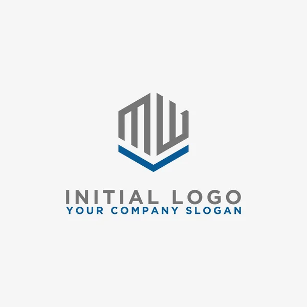 Diseños Logotipo Inspiradores Para Las Empresas Partir Las Letras Iniciales — Vector de stock