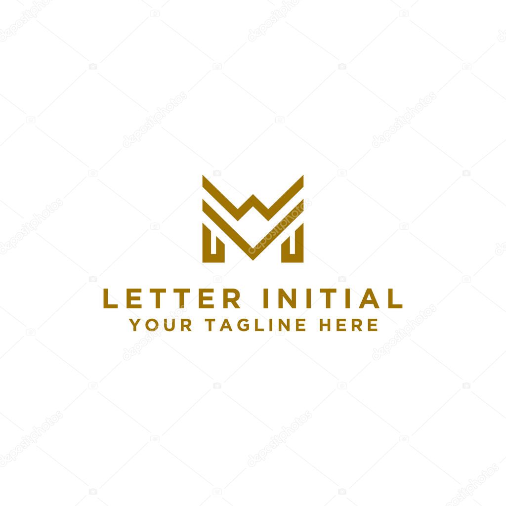 Inspiring logo designs for companies from the initial letters of the MW logo icon. -Vectors
