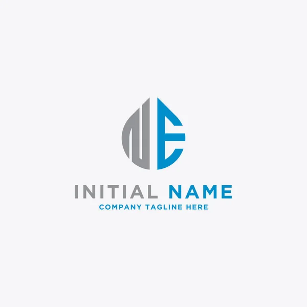Inspiración Diseño Logotipo Para Las Empresas Partir Las Letras Iniciales — Archivo Imágenes Vectoriales