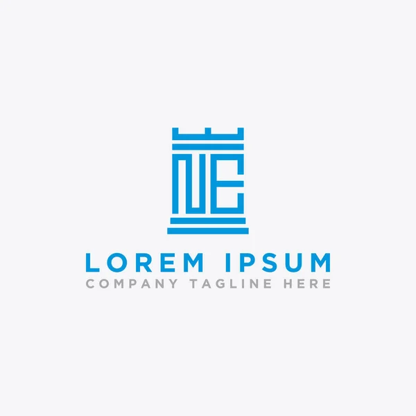 Logo Simgesinin Ilk Harflerinden Şirketler Için Logo Tasarımı Ilham Kaynağı — Stok Vektör