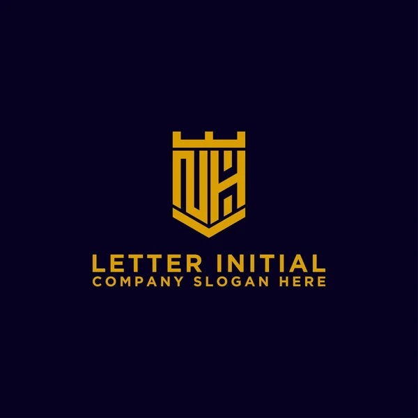 Logo Design Ispirazione Aziende Dalle Lettere Iniziali Dell Icona Logo — Vettoriale Stock