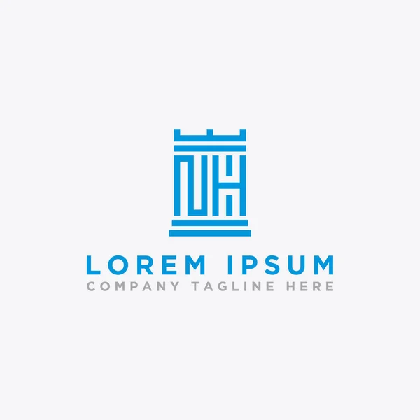 Logo Simgesinin Ilk Harflerinden Şirketler Için Logo Tasarımı Ilham Kaynağı — Stok Vektör