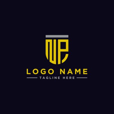 Tasarım ilhamı, şirket için NP logosunun ilk harfinden bir logo. - Vektörler