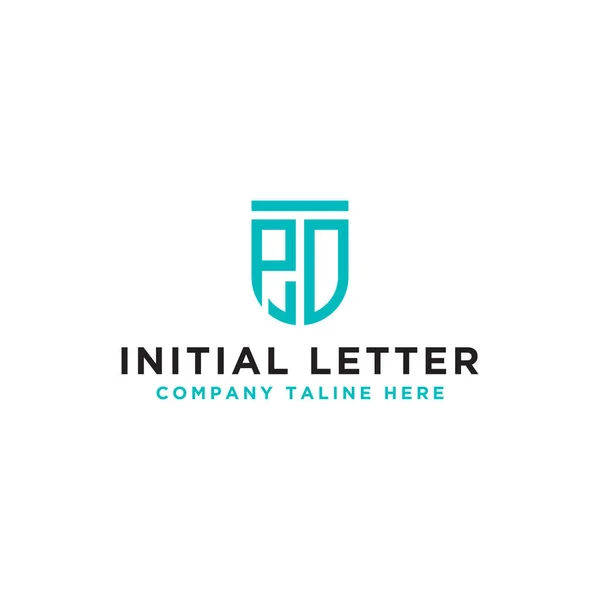 Εμπνευσμένο Σχεδιασμό Λογότυπου Για Εταιρείες Από Αρχικά Γράμματα Του Εικονιδίου — Διανυσματικό Αρχείο