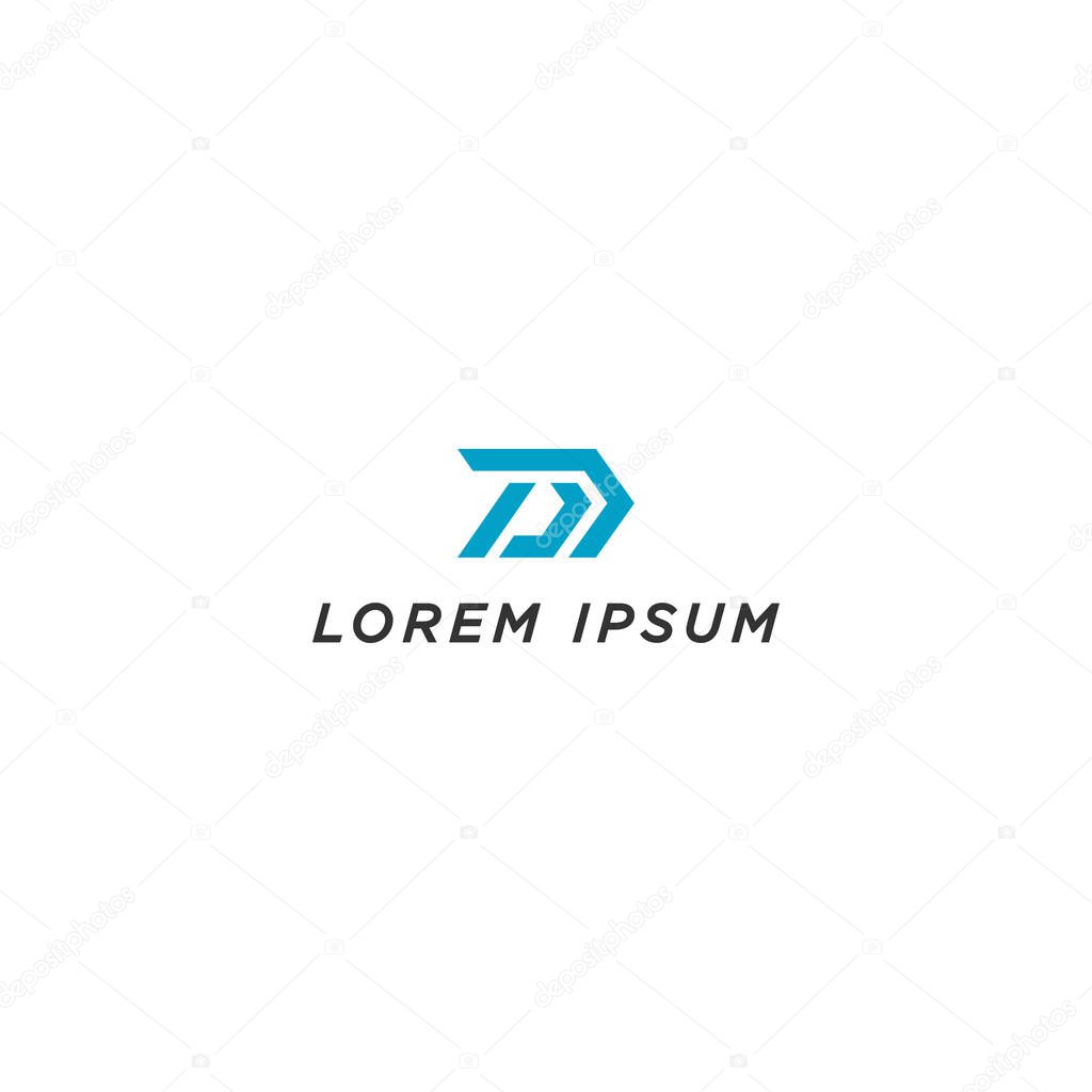 inspiring logo design, for companies from the initial letters of the PD logo icon. -Vectors
