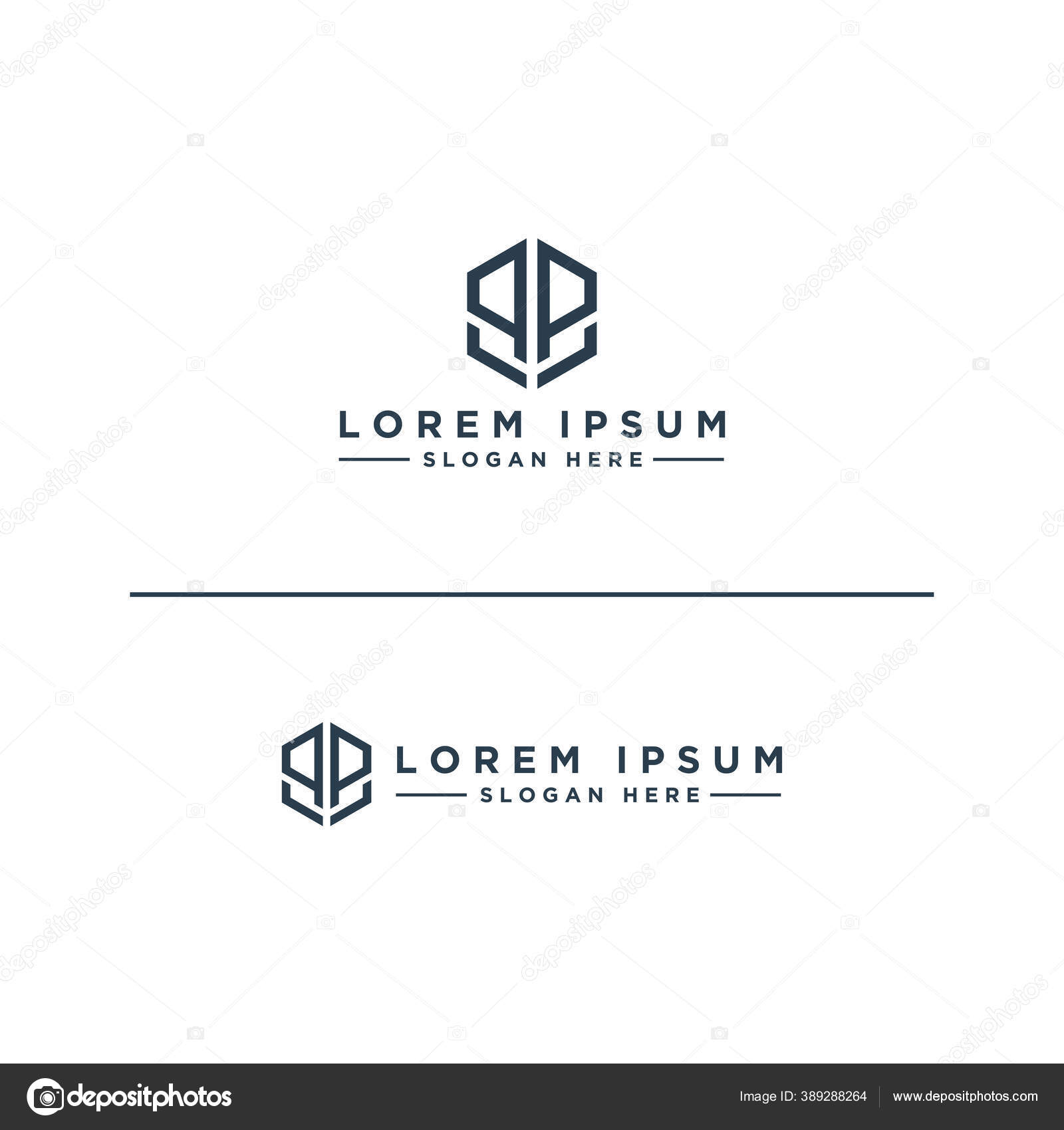 Inspiración Diseño Logotipo Para Las Empresas Partir Las Letras Iniciales  Vector de stock #389288264 de ©salmanhasbi, image size:1600x1700