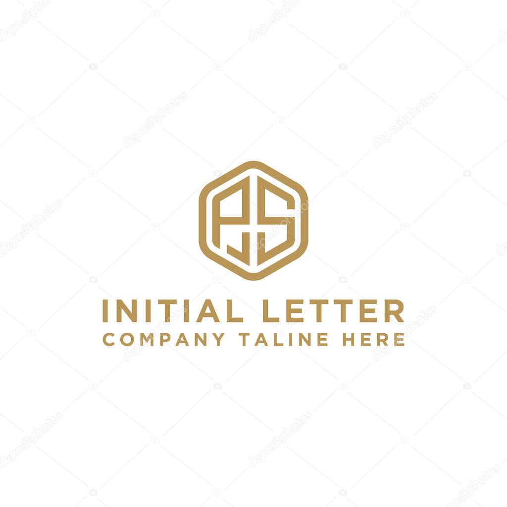 Logo design inspiration, for companies from the initial letters PS logo icon. -Vectors