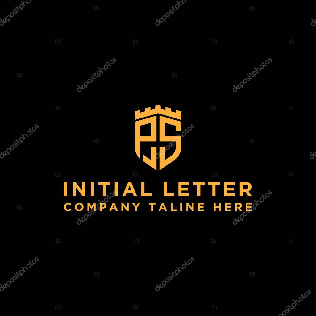 Logo design inspiration, for companies from the initial letters PS logo icon. -Vectors