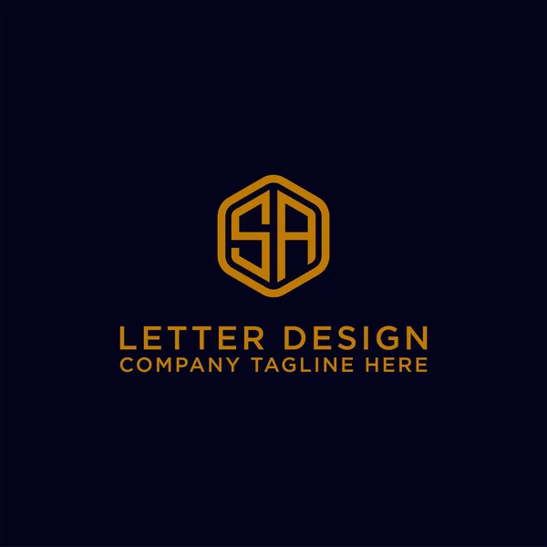 Lettre Icône Initiale Monogram Design Logo Vectoriel Inspirant Vecteur — Image vectorielle