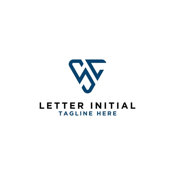 Design Logotipo Inspirador Para Empresas Partir Das Letras Iniciais Ícones — Vetor de Stock