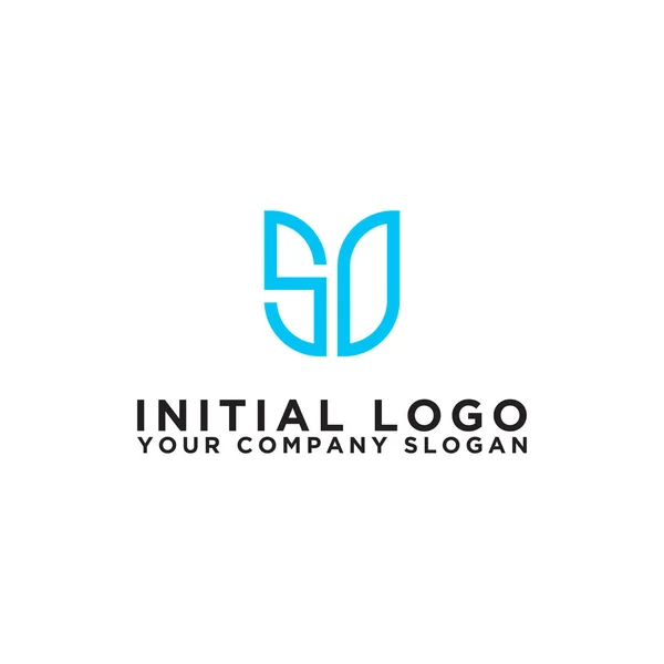 Inspirierendes Design Des Firmenlogos Von Den Anfangsbuchstaben Bis Zum Logo — Stockvektor