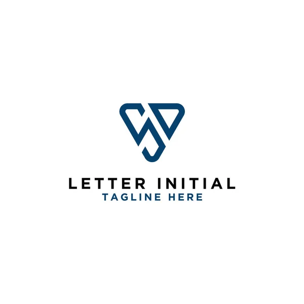 Design Logotipo Inspirador Empresa Partir Das Letras Iniciais Para Ícone — Vetor de Stock