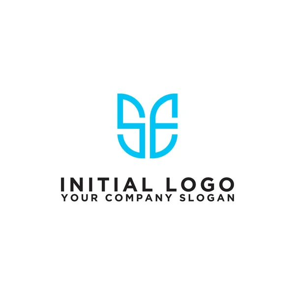 Desenhos Inspiradores Logotipo Empresa Partir Das Letras Iniciais Ícone Logotipo — Vetor de Stock