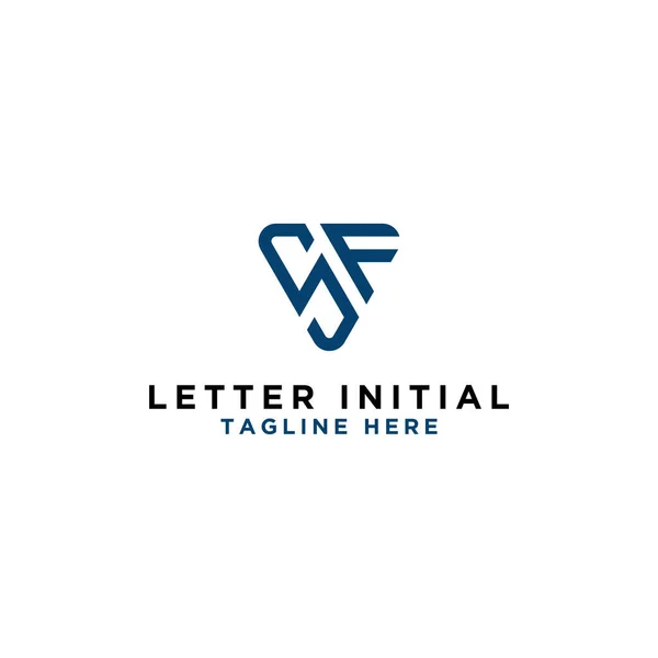 Diseño Logotipo Fresco Iniciales Letra Vector — Vector de stock
